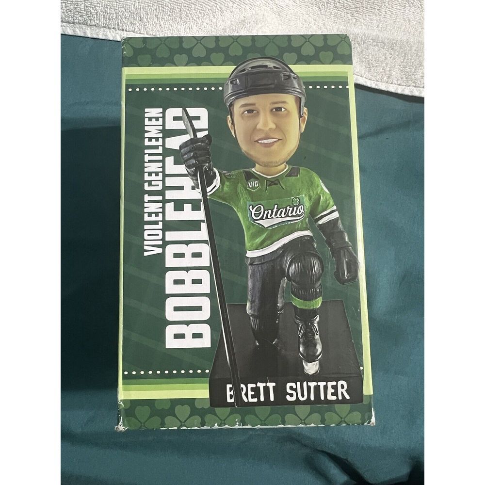 Violent Gentleman Brett Sutter 7 Ontario Reign AHL Hockey Bobblehead‎ St. Patty
